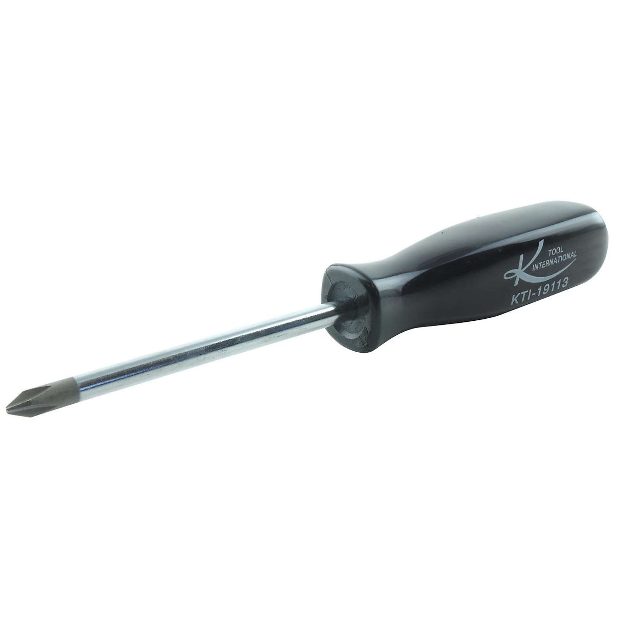 K Tool International Phillips Screwdriver — No. 1 x 3in., Chrome Vanadium Blade, Black Handle, Model# KTI19113